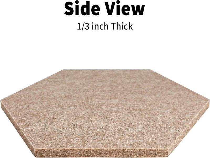 AIBOVI Fwpelt 12'' Large Hexagon Cork-Bulletin Board Tiles Adhesive 10 Pack Frameless Corkboard Hexagonal Prayer Vision Cork Board for Office Wall Decor, Hex Tack Pinboard with 30 Push Pins - Image 3